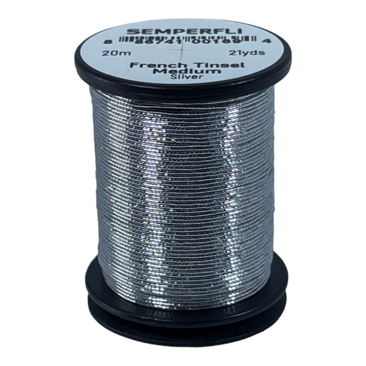 Semperfli French Tinsel Medium Silver